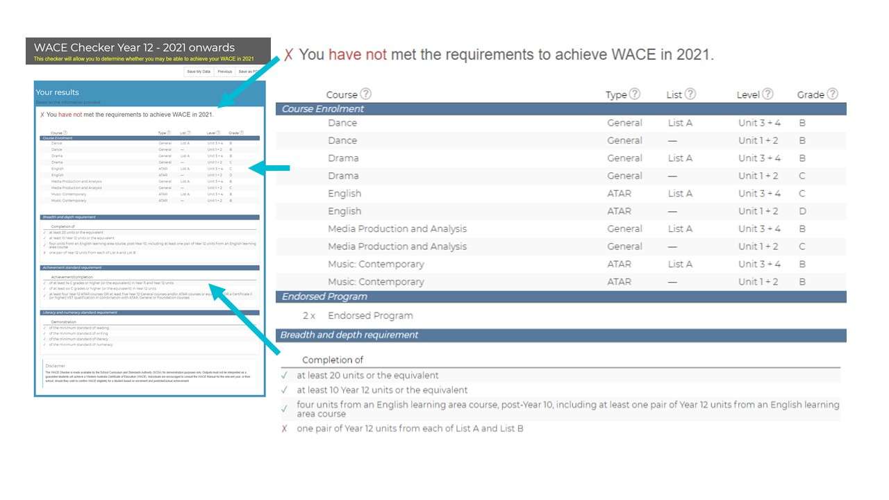 The WACE Checker Summary