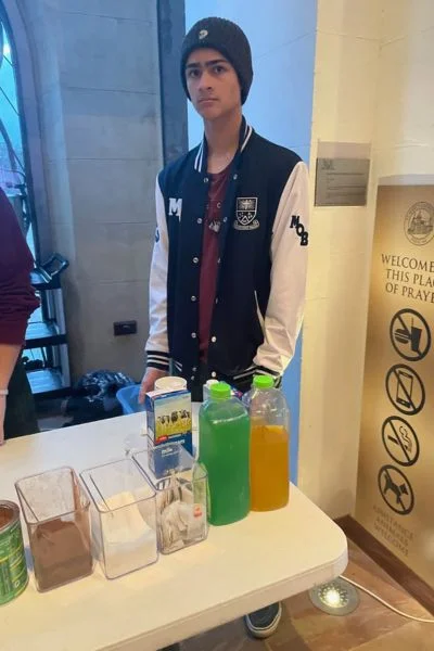 Mazenod Students at the Cathedral with The Shopfront.