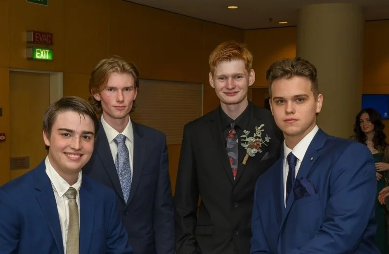 Year 12 Students at their end of year ball.