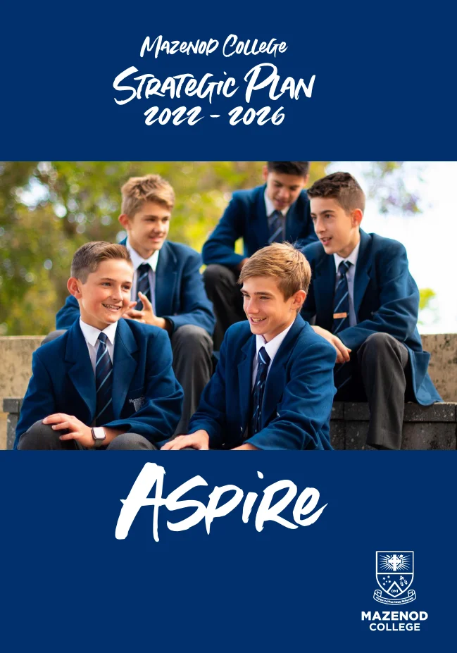 The cover page of Mazenod College Perth WA