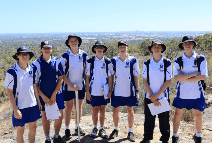 Outdoor Education Students at Mazenod College