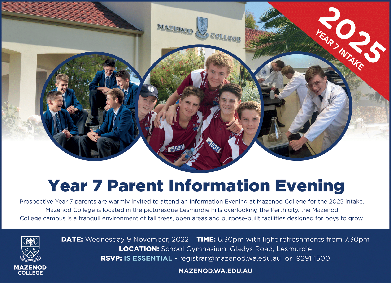 Info Evening Advert October 2022 1