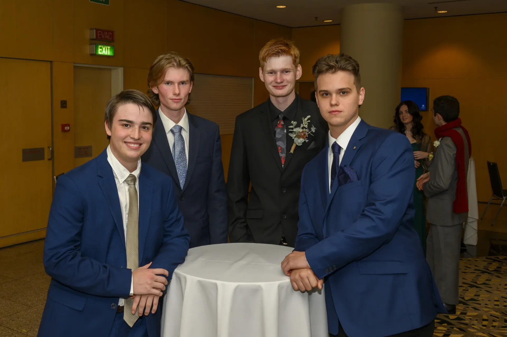 Students attending the Year 12 ball at Mazenod College Perth WA.